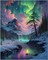 Snow Mountain Paint by Numbers Kit, 16x20", Waterfall Design, Beginner-Friendly